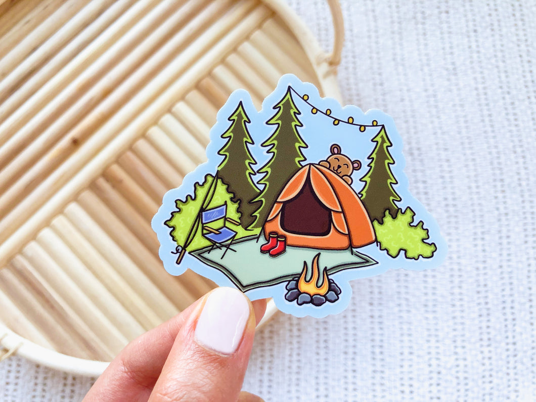Cute Campsite Sticker
