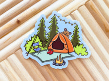 Load image into Gallery viewer, Cute Campsite Sticker

