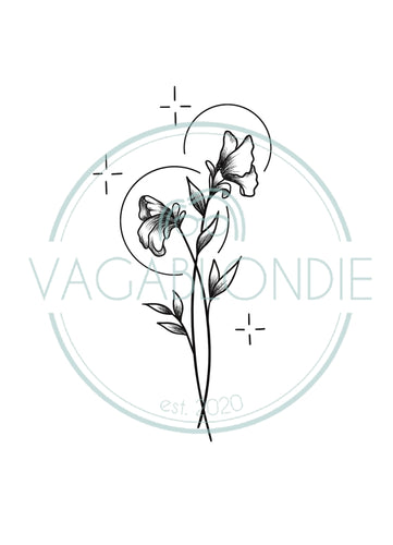 Artists help Im looking to get a flower bouquet tattoo of my familys birth  months I want something simple and minimal small and fine line Ive  attached some images Can someone please
