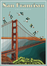 Load image into Gallery viewer, Golden Skate Bridge Sticker
