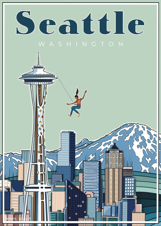 Seattle Climb Sticker